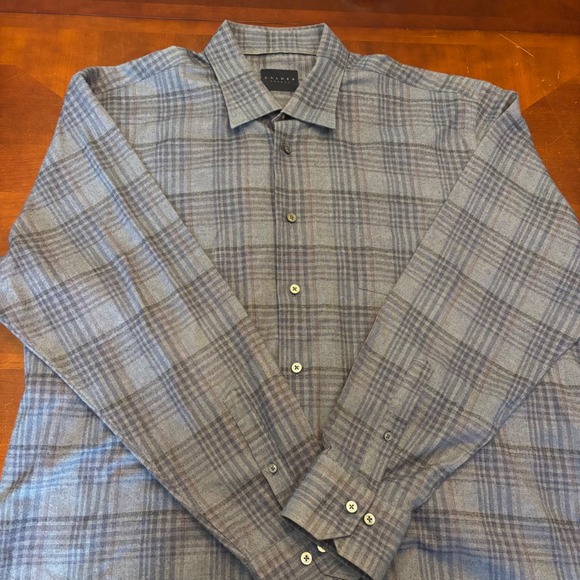 Calder Carmel Soft Gray Flannel-Feeling Ltd Edition Men's Button Down XXL - Picture 1 of 11